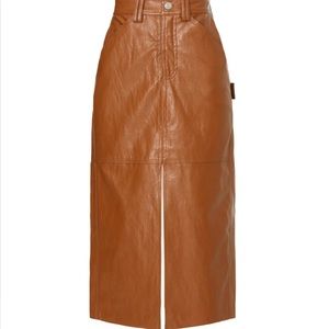 Alden Vegan Leather Midi Pencil Skirt sz12